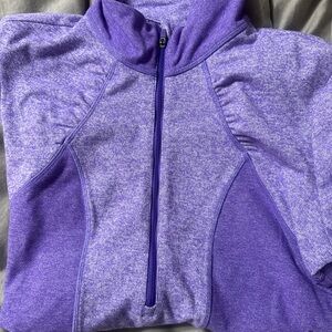 Athleta Lavender Quarter-half Zip Top